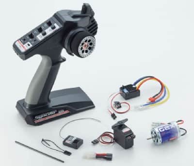 ערכת חשמל קיושו לרכבי 1/10 עם שלט 2.4 GHZ