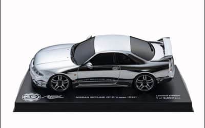 MZP438CS - ASC MA020S Mini-Z CUP 20th Anniversary NISSAN SKYLINE GT-R V.Spec (R33) Chrome Silver -3f