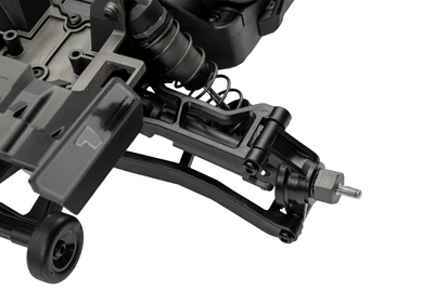 טרקסס מיני XRT מוכנה לנסיעה - בראשלס 4X4 בגודל 1/16 בצבע כתום (ללא סוללה ומטען )