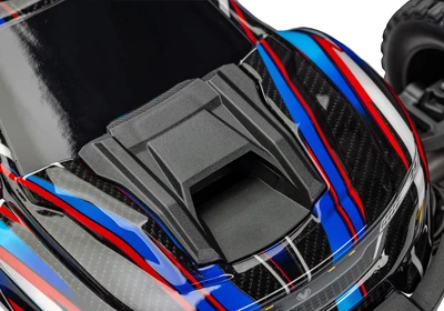 טרקסס מיני XRT מוכנה לנסיעה - בראשלס 4X4 בגודל 1/16 בצבע כחול (ללא סוללה ומטען )