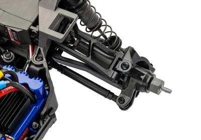 טרקסס מיני XRT מוכנה לנסיעה - בראשלס 4X4 בגודל 1/16 בצבע כחול (ללא סוללה ומטען )