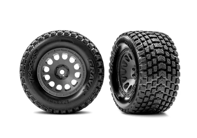 טרקסס מיני XRT מוכנה לנסיעה - בראשלס 4X4 בגודל 1/16 בצבע כחול (ללא סוללה ומטען )