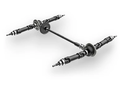 טרקסס מיני מאקסס מוכנה לנסיעה - בראשלס 4X4 בגודל 1/16 בצבע כתום