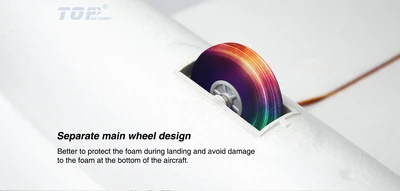 דאון חשמלי דגם T1800 חברת TOPRC ARF מוטות כנף 1800 מ"מ מנוע עילי