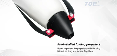 דאון חשמלי דגם T1800 חברת TOPRC ARF מוטות כנף 1800 מ"מ מנוע עילי