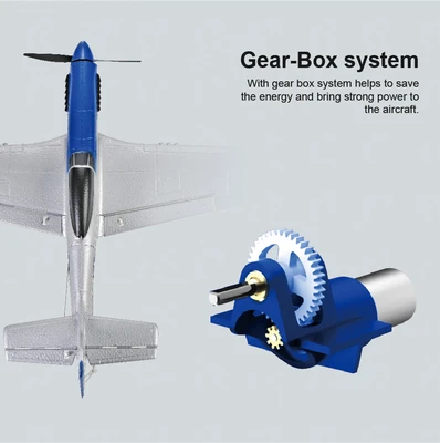 טיסן חשמלי TOP-RC ארבעה ערוצים למתקדמים כנף תחתית דגם מוסטנג P-51D