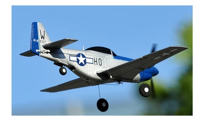 טיסן חשמלי TOP-RC ארבעה ערוצים למתקדמים כנף תחתית דגם מוסטנג P-51D