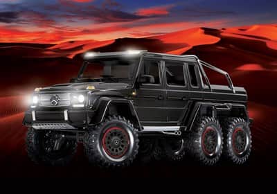 זחלן טרקסס TRX-6 6X6 דגם מרצדס G63 AMG שחורה עם תאורה מוכן לנסיעה