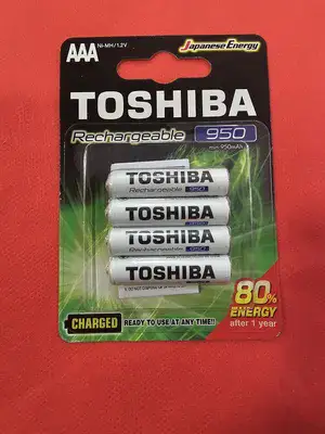 ארבע סוללות AAA נטענות 950 מילאמפר טושיבה